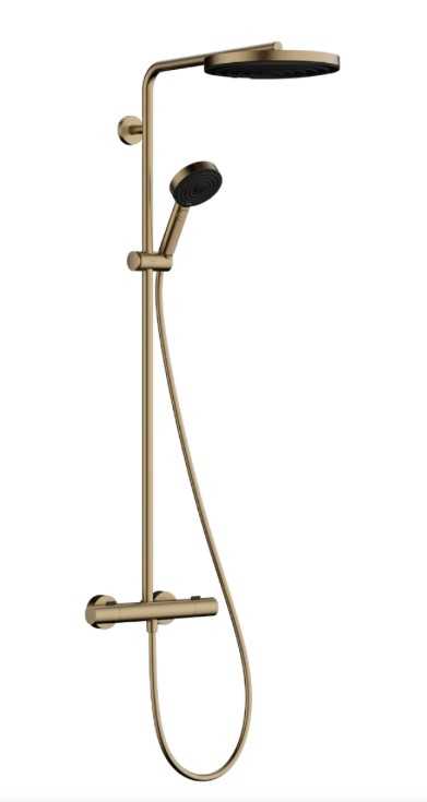 Фото - Hansgrohe PULSIFY S PURO Showerpipe 24237140 шлифованная бронза