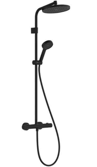 Фото - Hansgrohe ACTIVERA S 240 EcoSmart Showerpipe 28078670 черный матовый