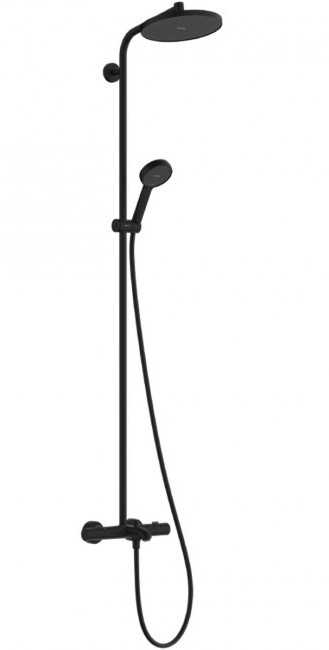 Фото - Hansgrohe ACTIVERA S 240 1jet EcoSmart Showerpipe 28871670 черный матовый