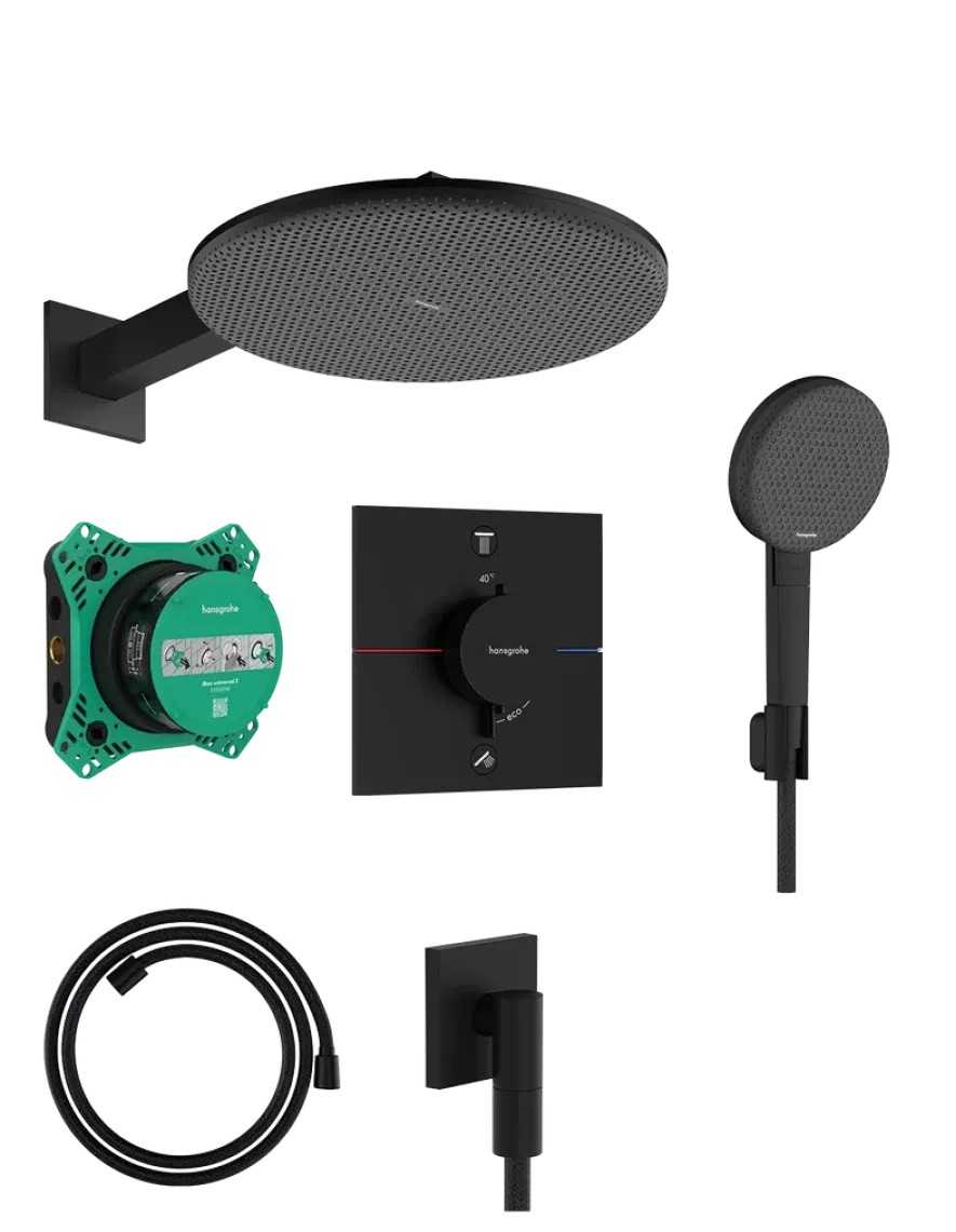 Фото - Hansgrohe Raindance Alive S Design ShowerSet 300 1jet 24630670 черный