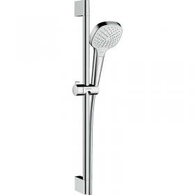 Фото - Hansgrohe Croma Select E 26582400 душевой комплект _стойка+лейка+шланг_